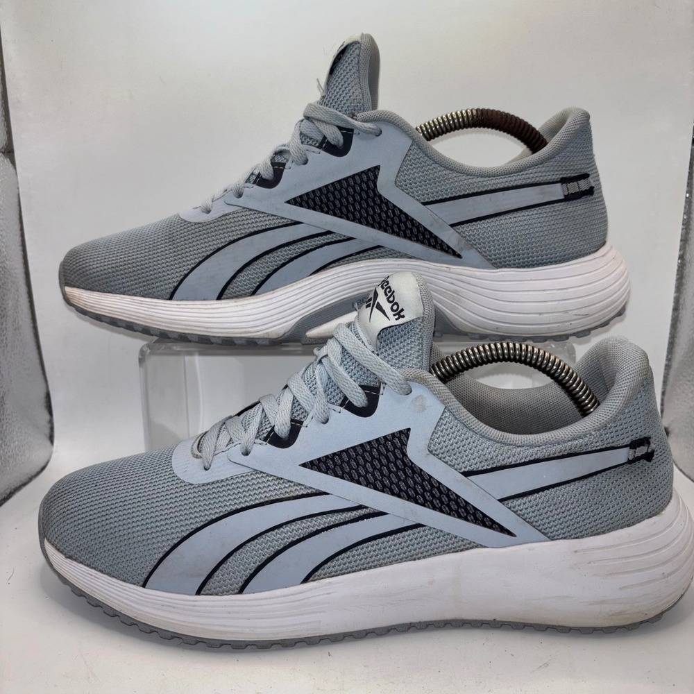 Reebok Lite Plus 3.0 Mens Running Shoes Size 10 Grey Black Mesh Athletic Lace Up
